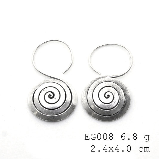 Timeless appeal with these silver earrings.