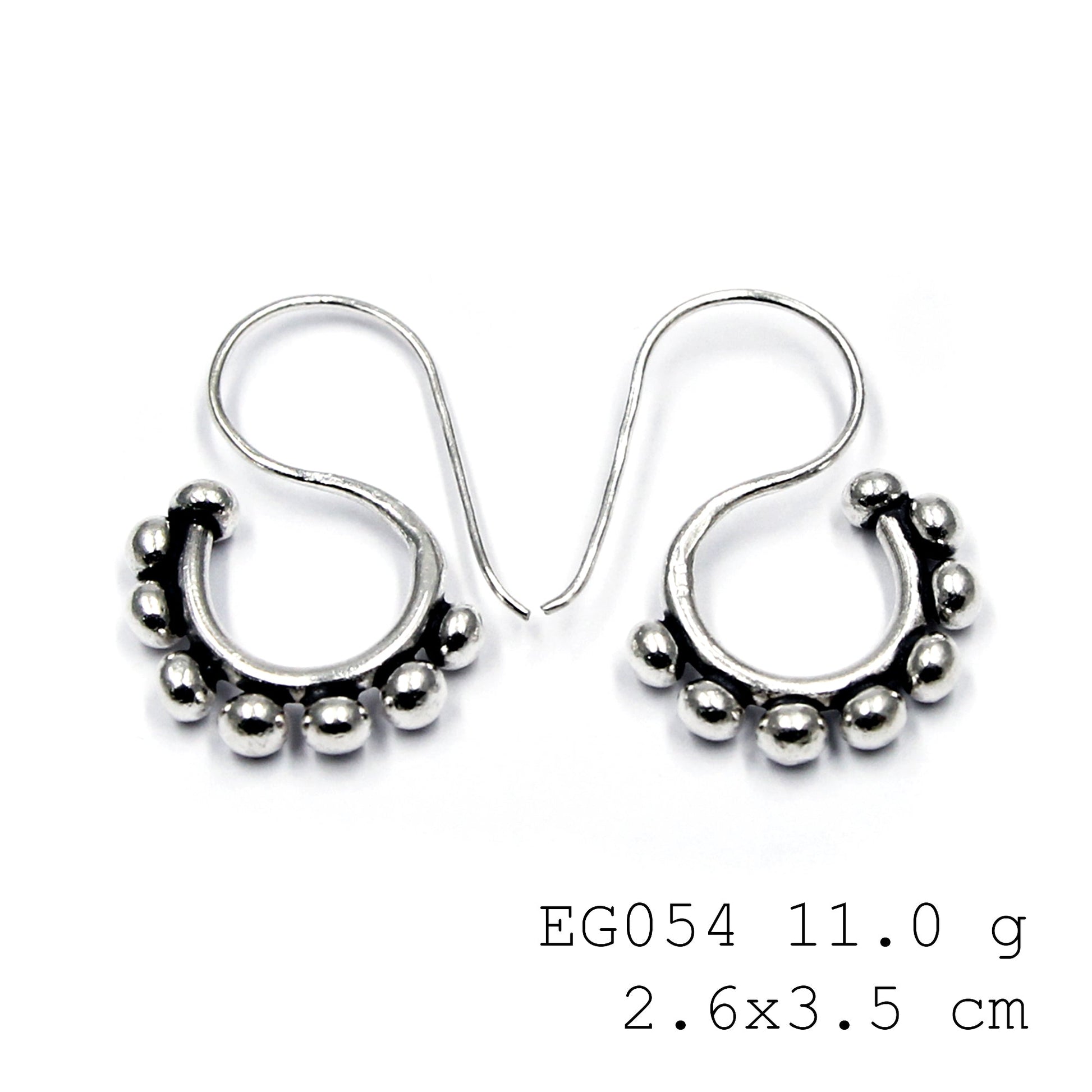 Sophistication starts with these silver earrings.