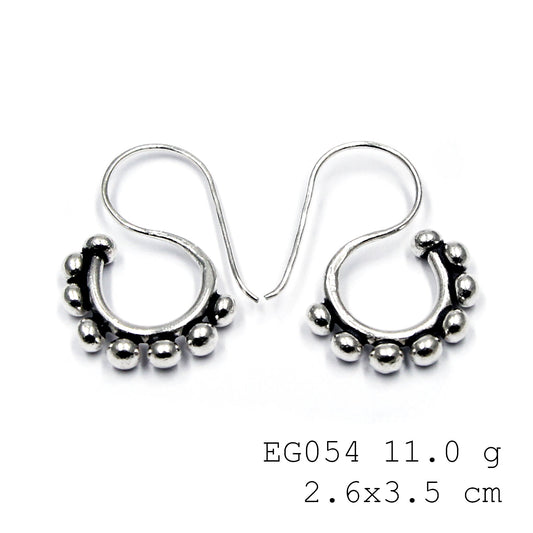 Sophistication starts with these silver earrings.