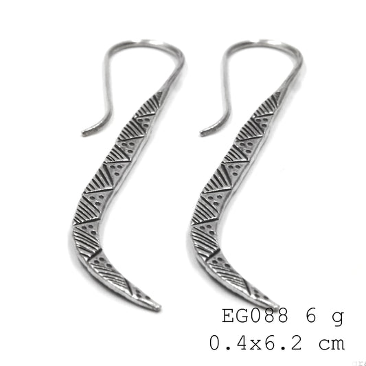 Keep it classic with these silver earrings.