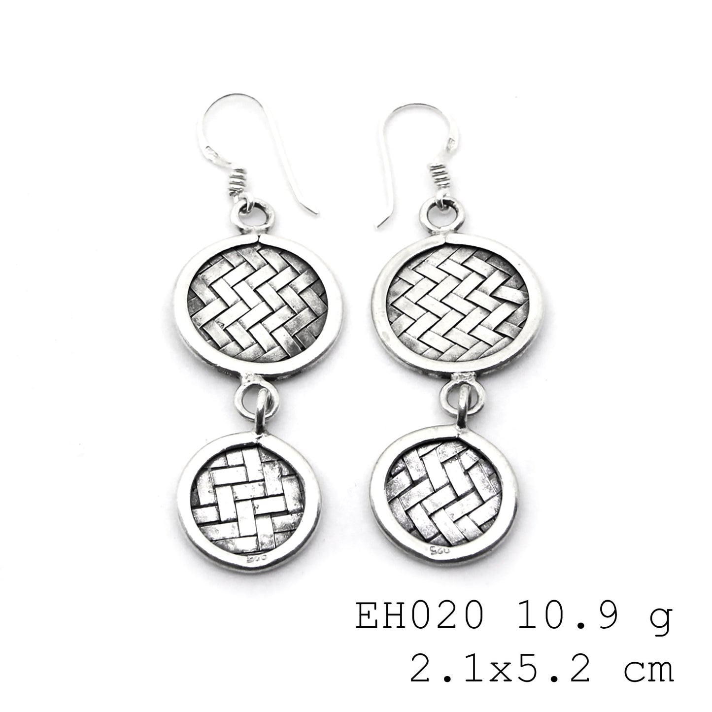 Effortless grace in these handmade silver earrings.