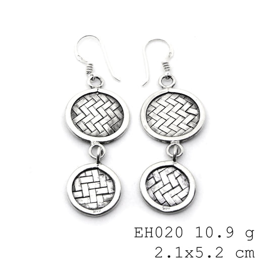 Effortless grace in these handmade silver earrings.