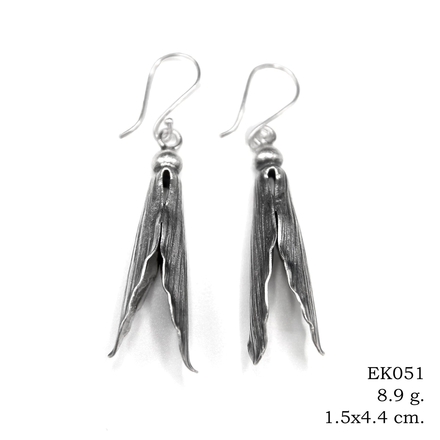Sleek funnel shapes for your next favorite silver earrings.