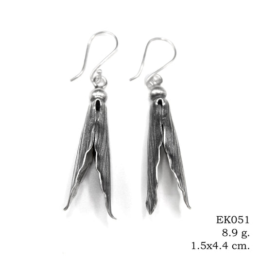 Sleek funnel shapes for your next favorite silver earrings.