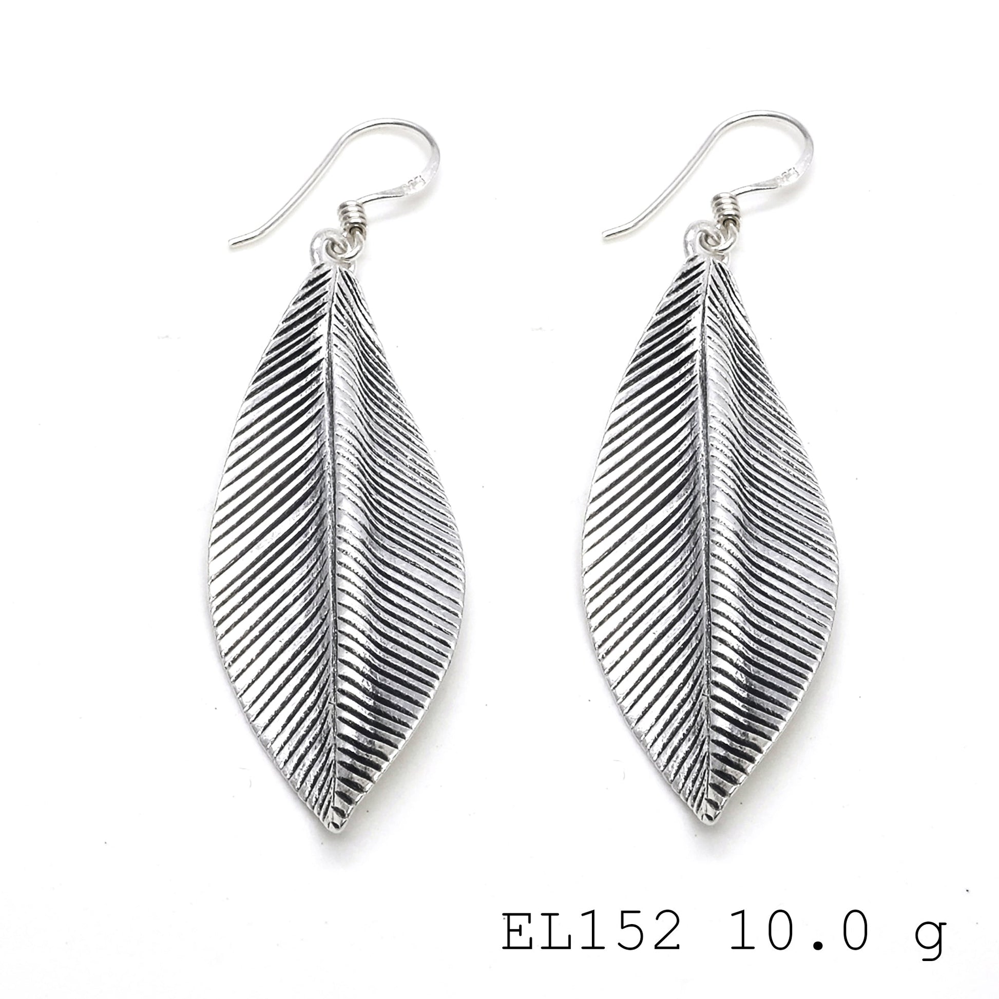 Nature’s geometry in handmade silver earrings.