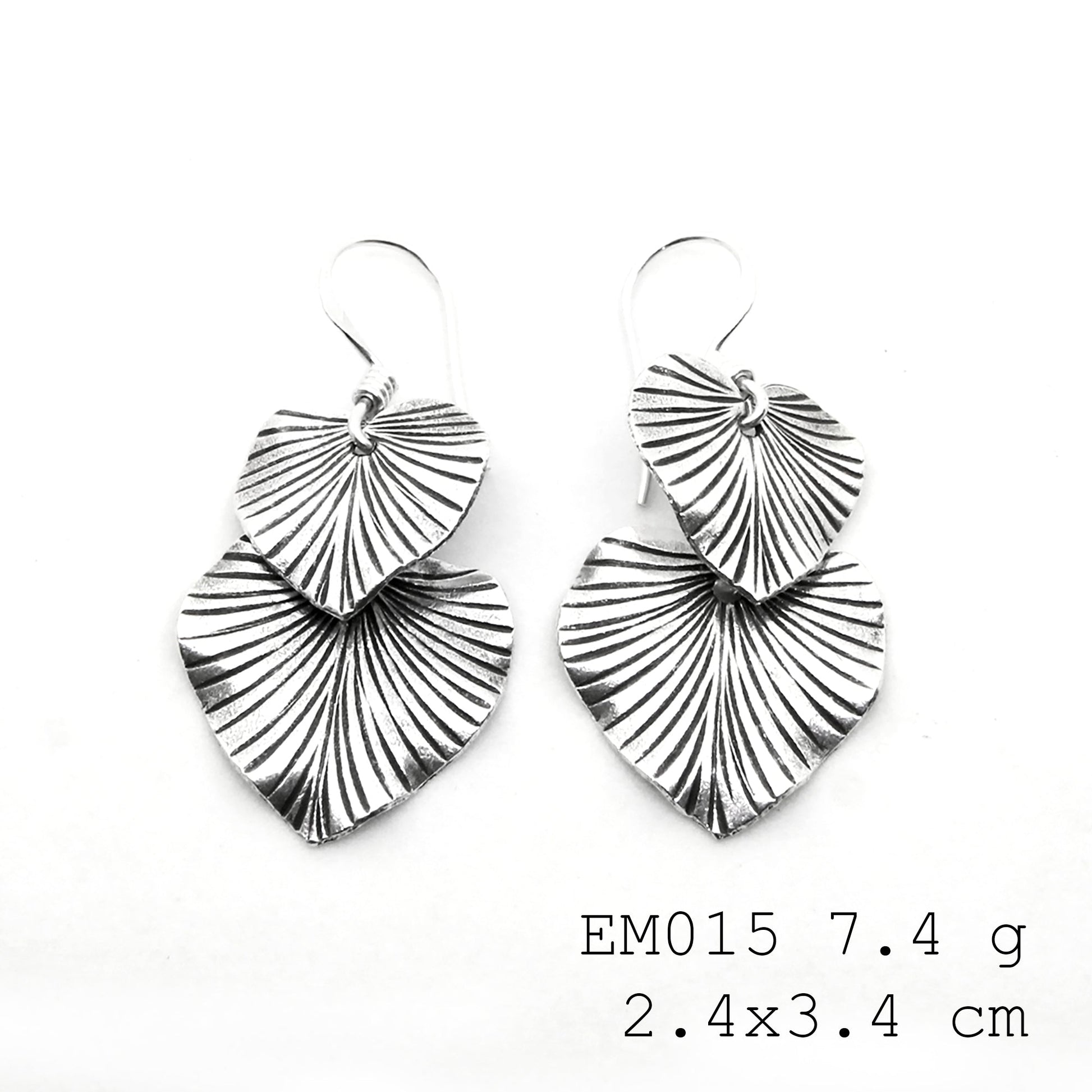 Shine brighter with our 98% pure silver earrings.
