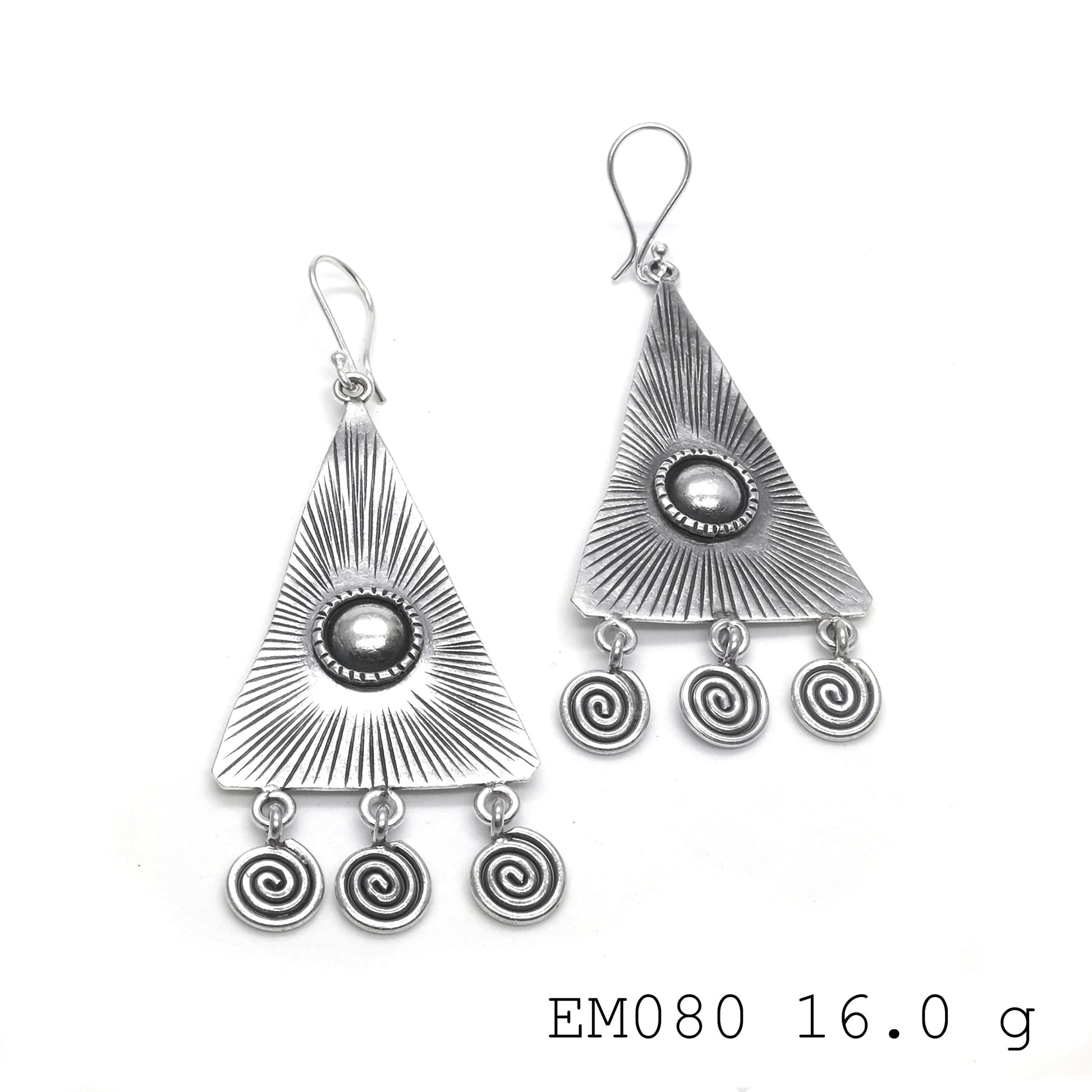 Experience 98% purity with our stunning handmade silver earrings.