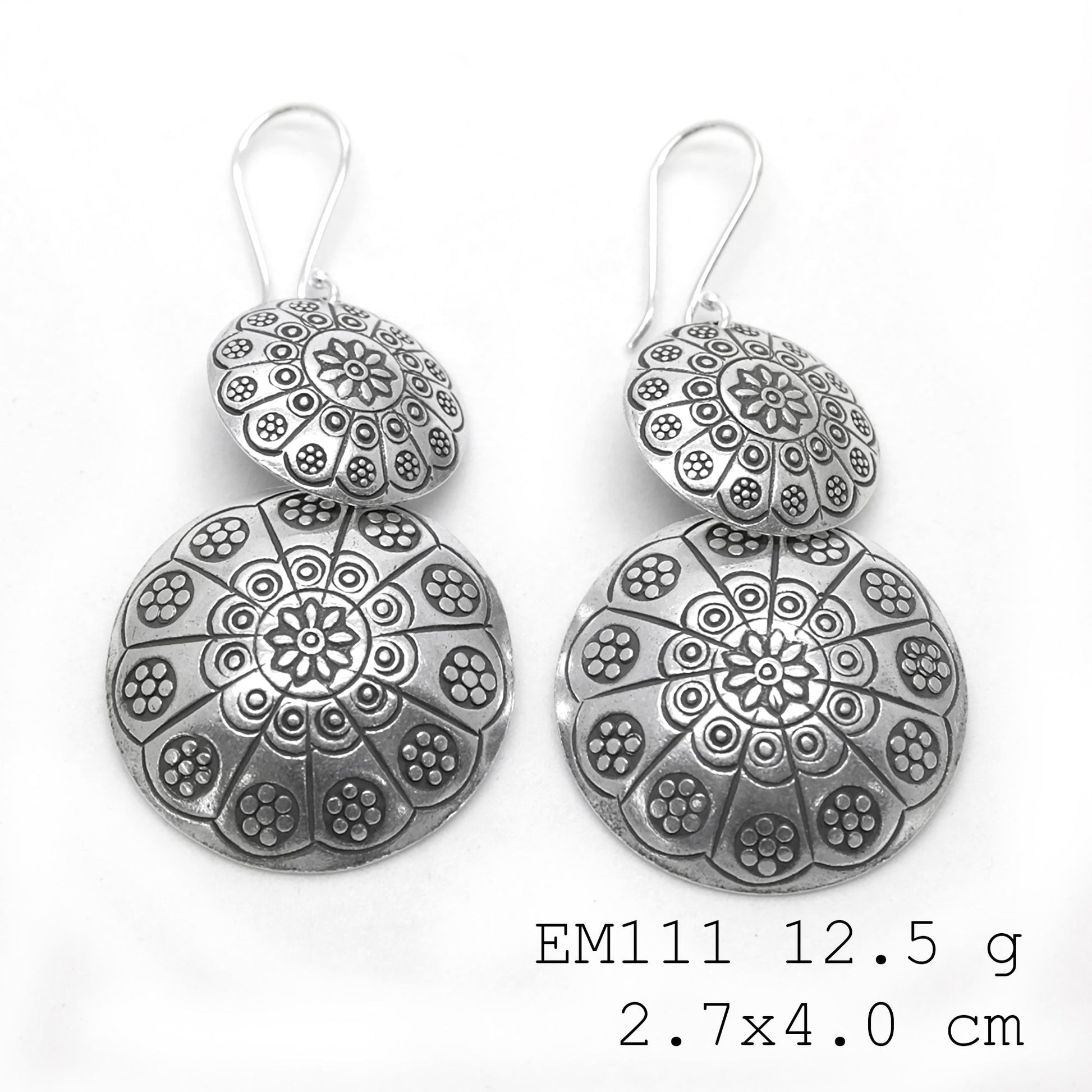 Shine on with our handmade silver earrings.