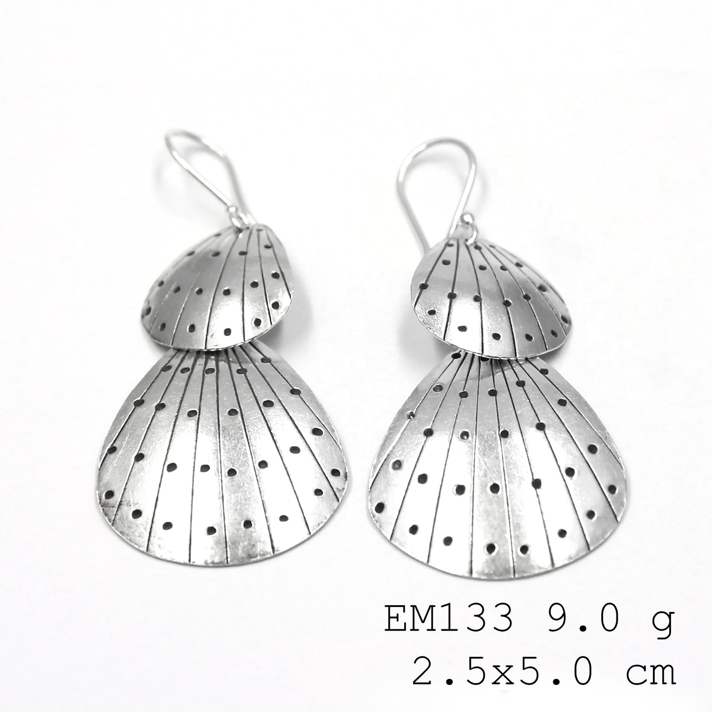 Handmade. High purity. Best silver earrings.