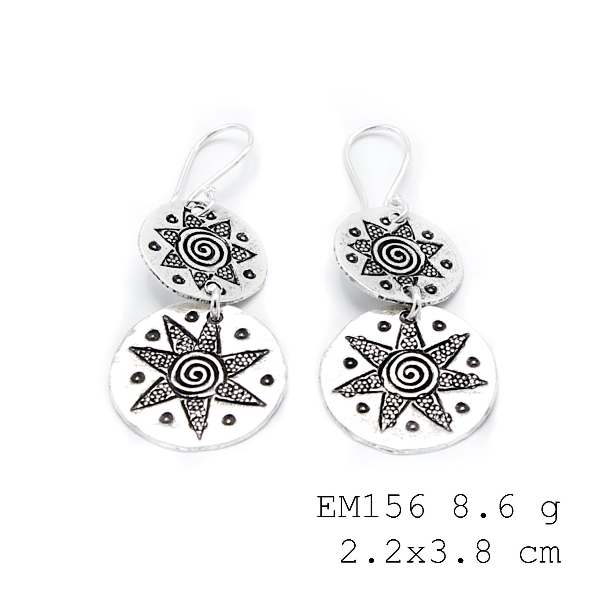 Pure luxury: Shop our handcrafted tassel silver earrings.