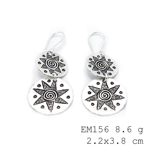 Pure luxury: Shop our handcrafted tassel silver earrings.