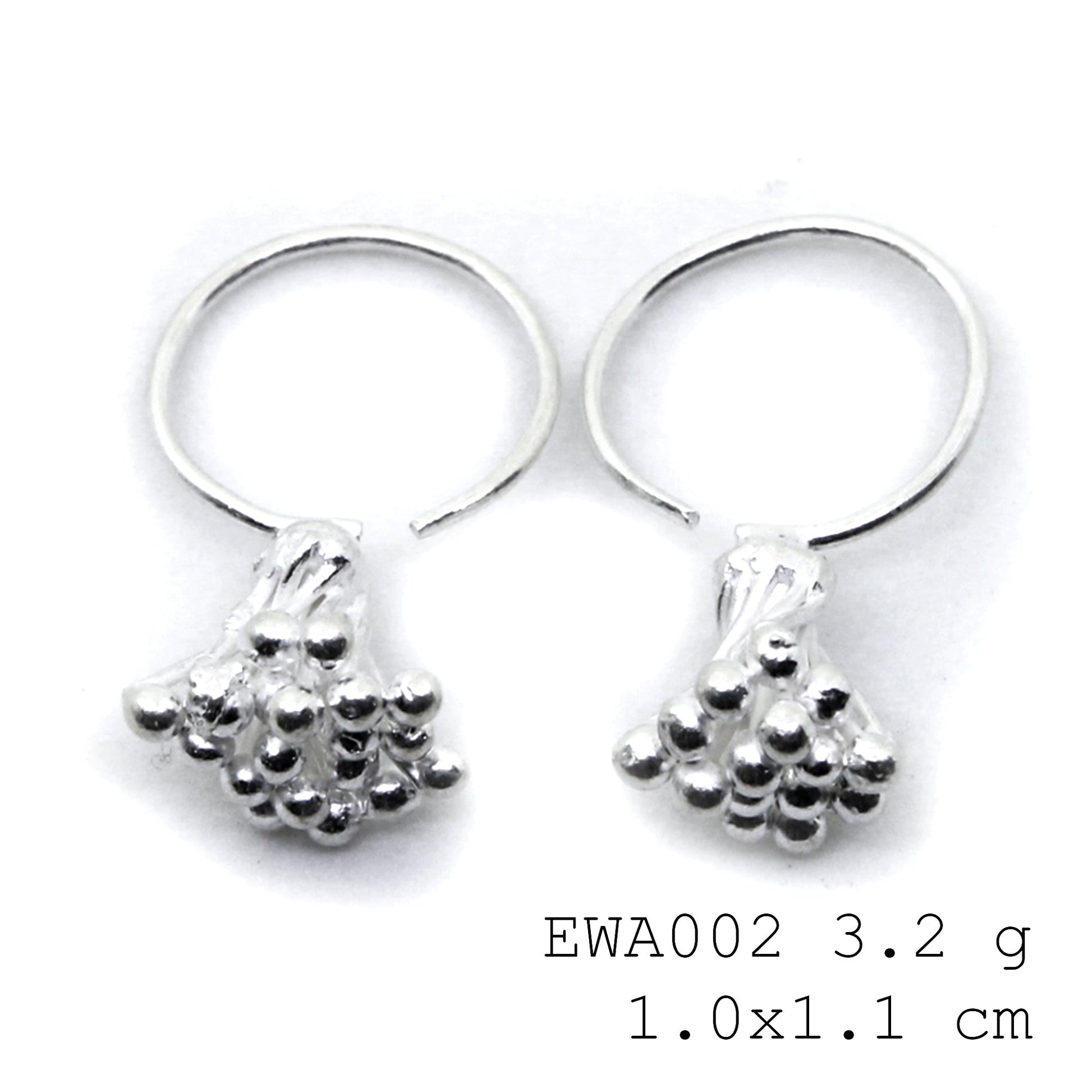 Forget standard silver. Try our 98% pure silver earrings.