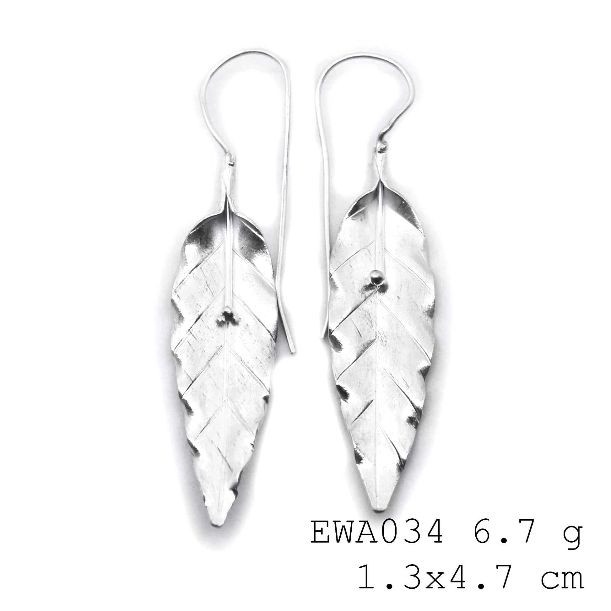 Limited stock: Handmade 98% pure flower silver earrings.