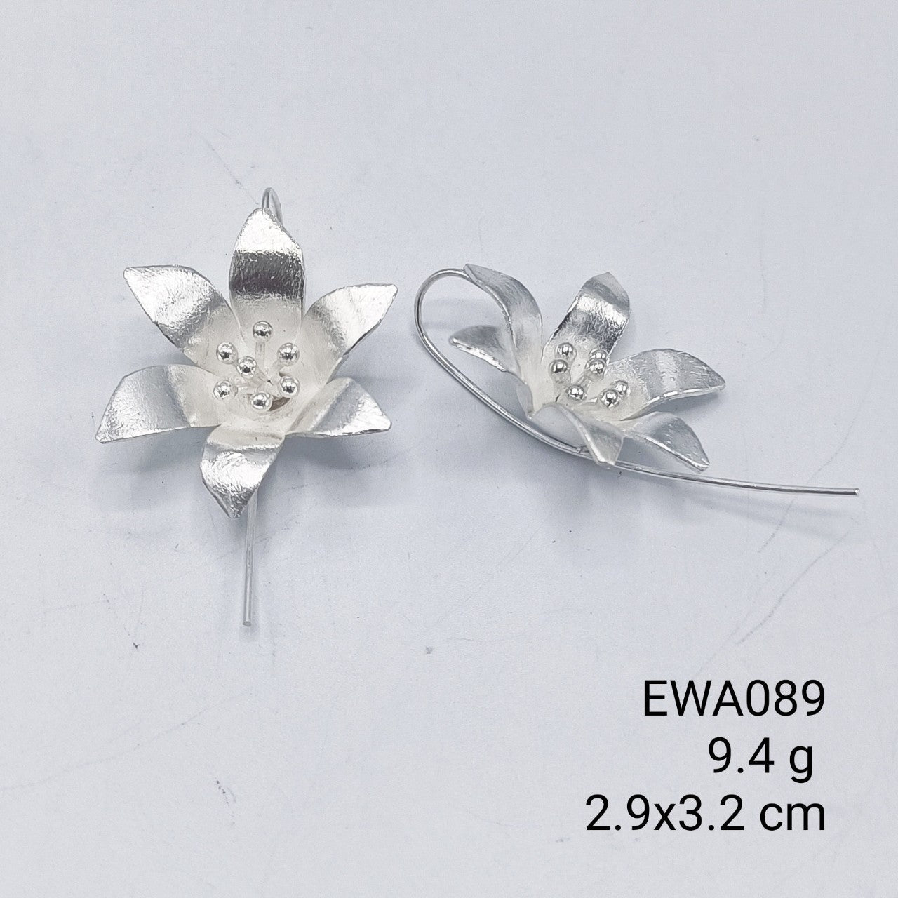 Going, going, gone! Our handmade floral silver earrings are flying.