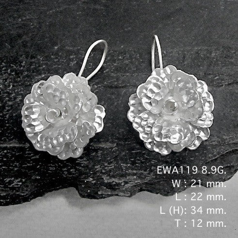 Bloom with confidence in our 98% pure silver earrings.