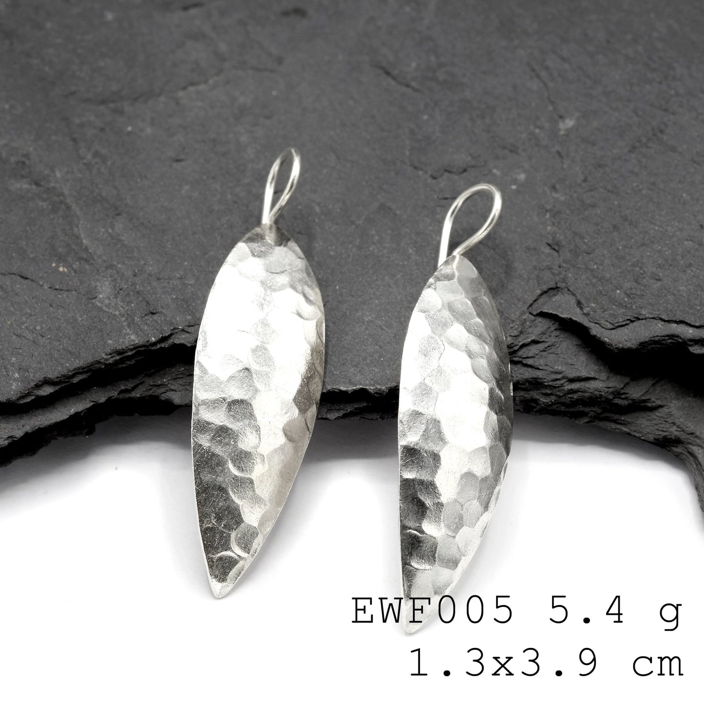 98% Pure. Handmade. Perfect silver earrings.