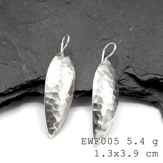 98% Pure. Handmade. Perfect silver earrings.