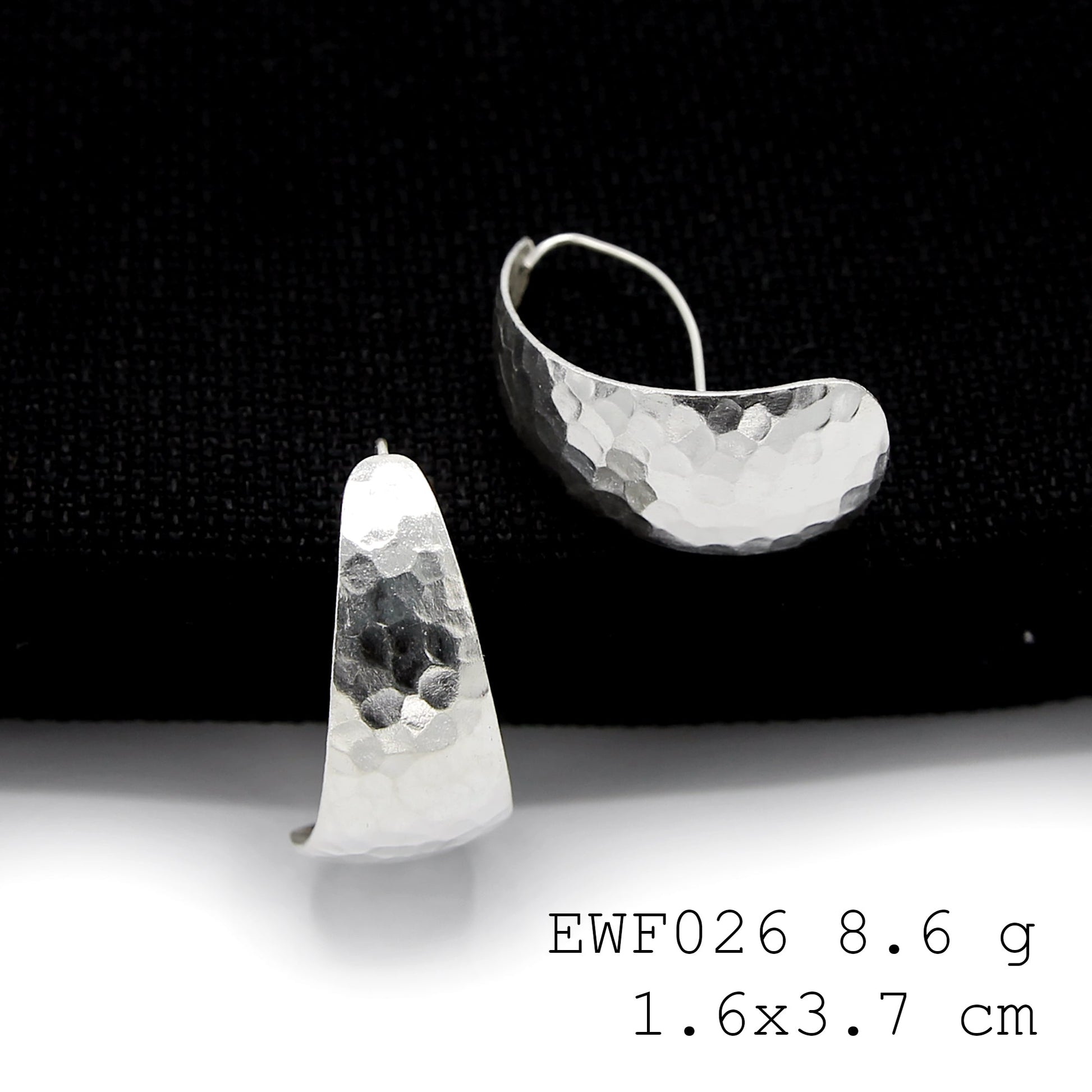 Don't wait! Secure your handmade white sheet silver earrings.