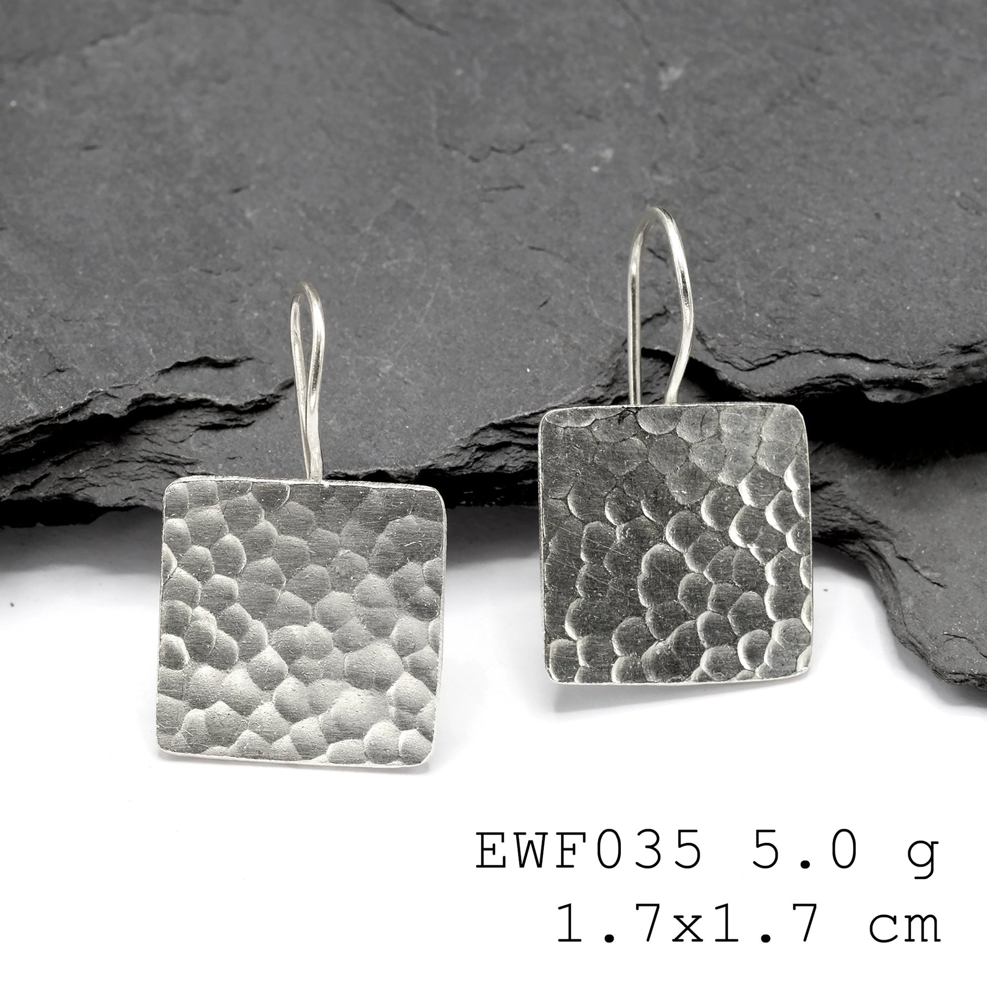 Quick! These handmade white sheet silver earrings won't last.