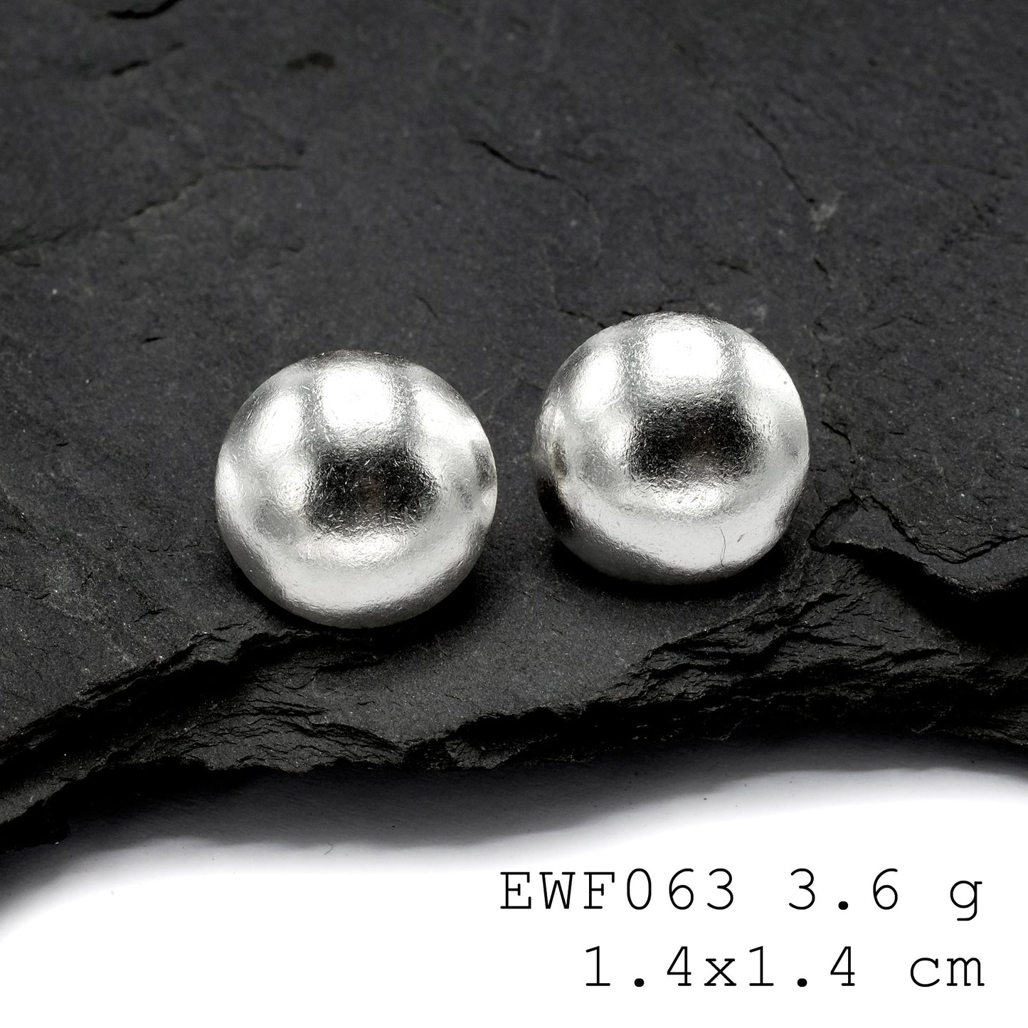 The future of jewelry: 98% pure silver earrings.