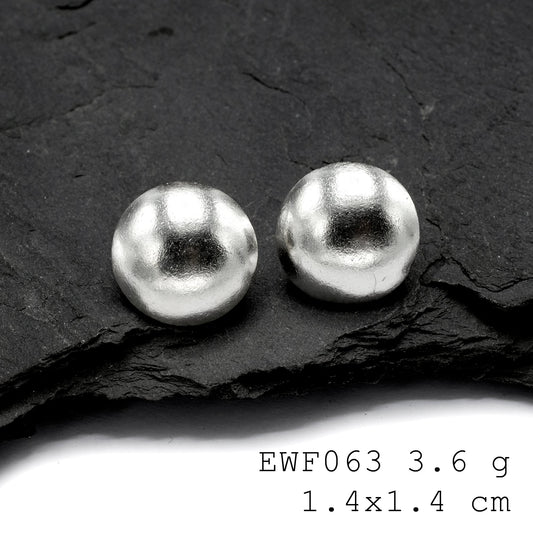 The future of jewelry: 98% pure silver earrings.