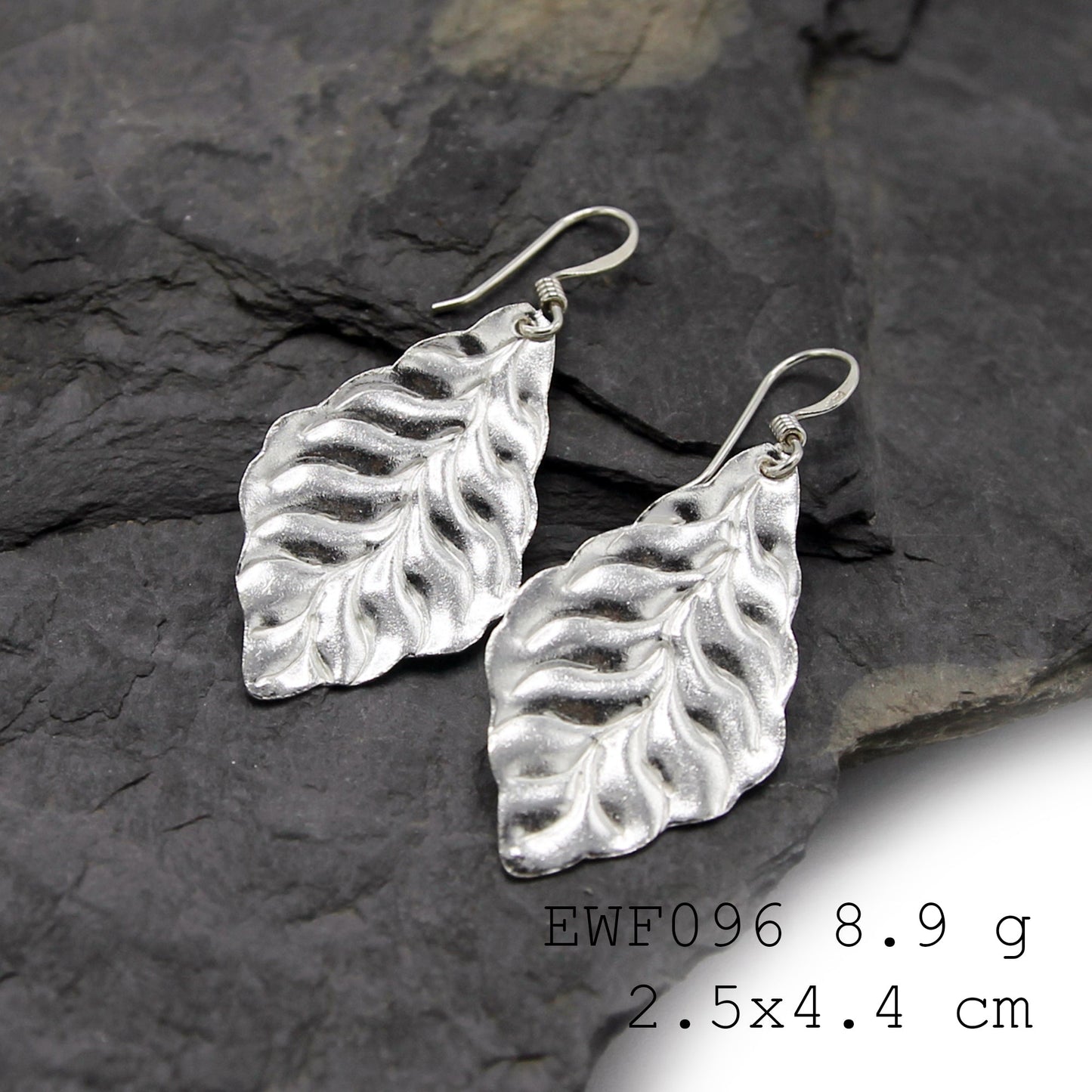 Glow up with these handmade silver earrings.