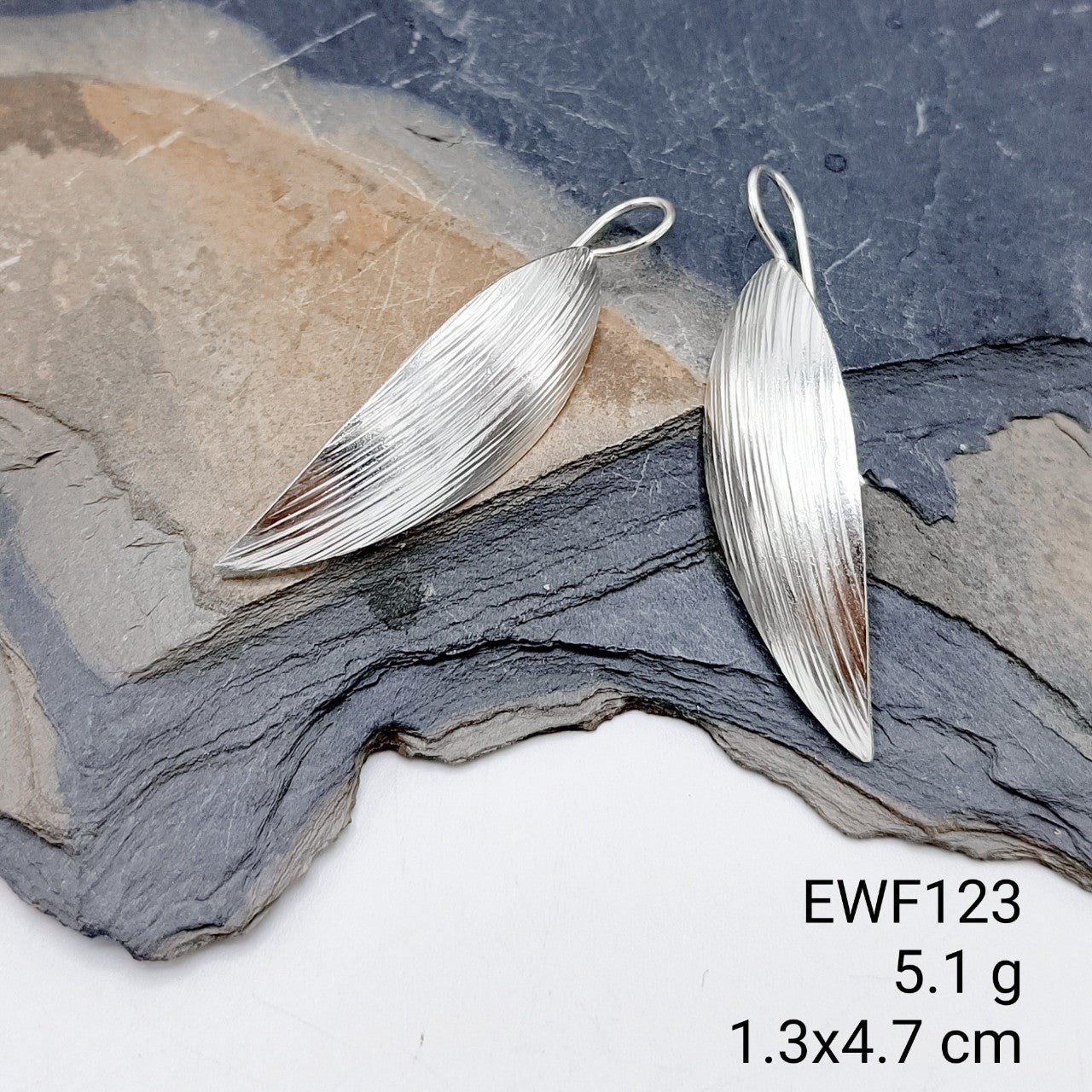 Premium 98% silver quality in these unique silver earrings.