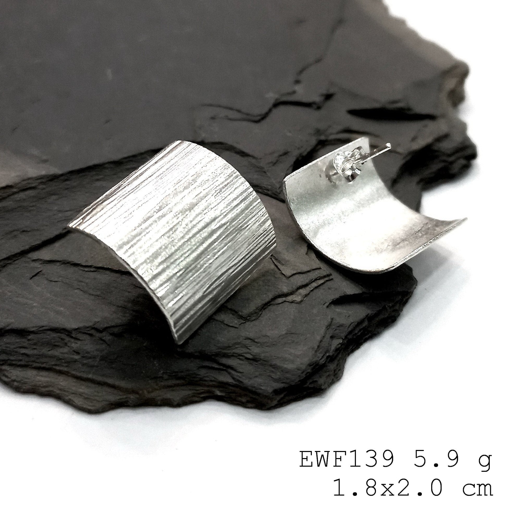 Simply the best: Our 98% pure handmade silver earrings.