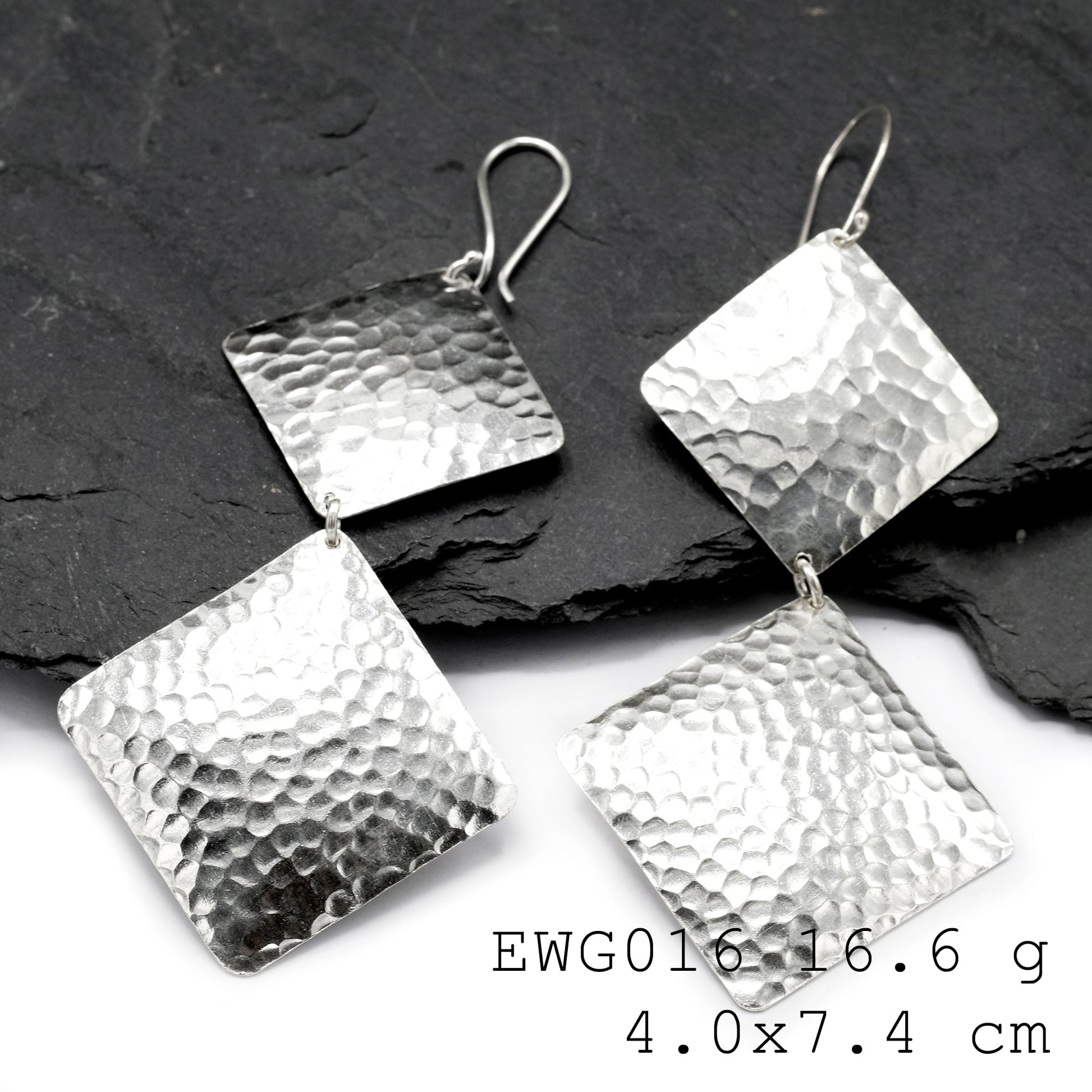 Shine brighter with our handmade 98% pure silver earrings.