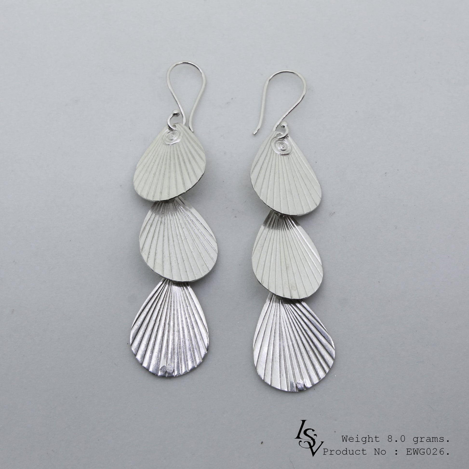 The highest purity you’ll find: 98% pure two-layer silver earrings.