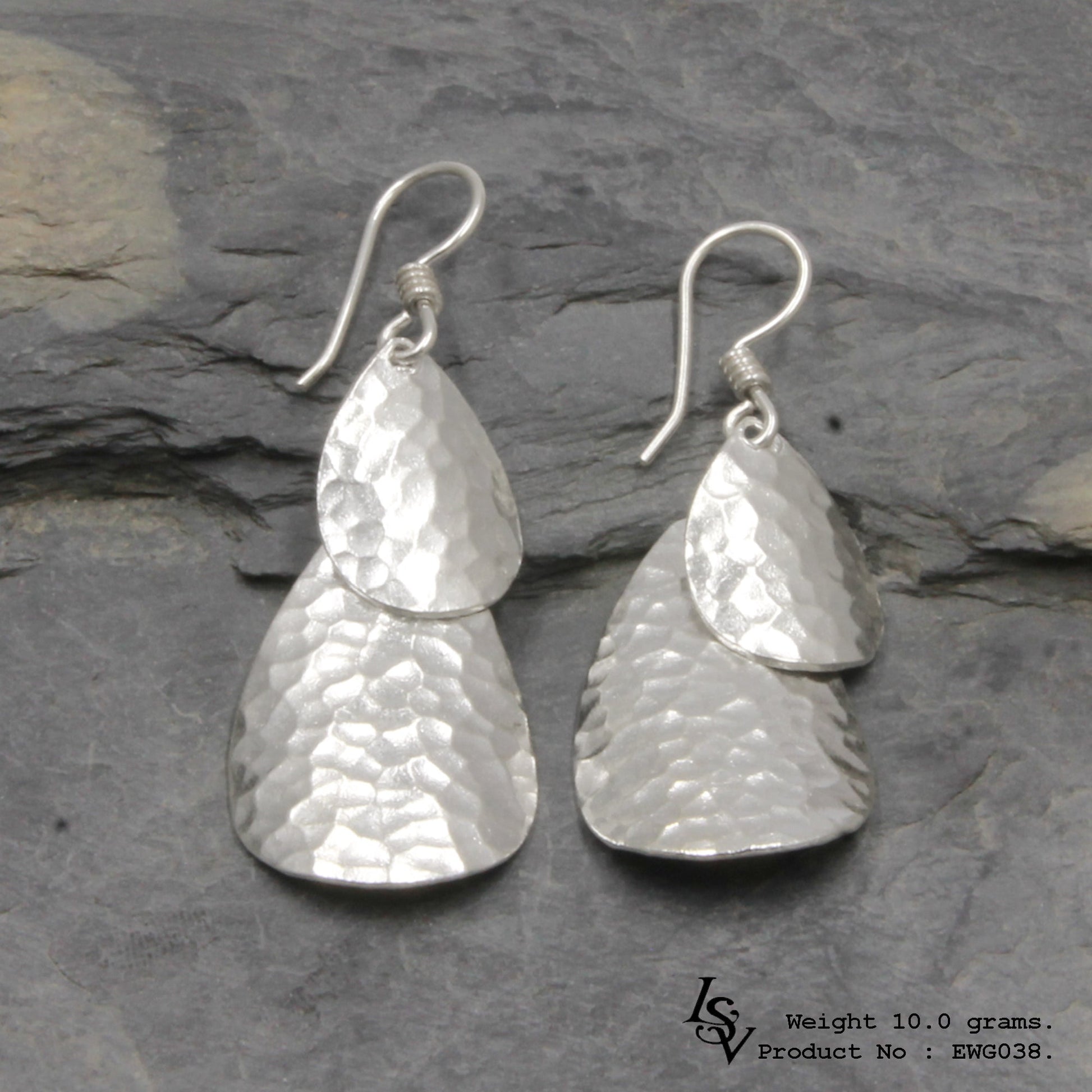 Luxury redefined: Discover our 98% pure two-layer silver earrings.