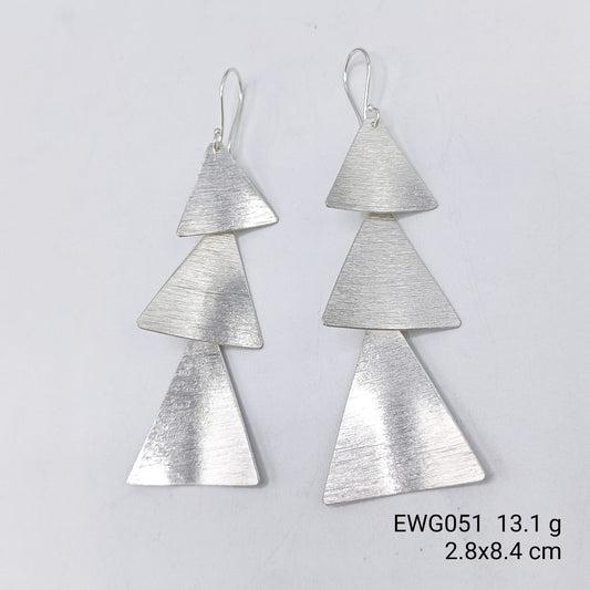 Stop scrolling! Our two-layer silver earrings are 98% pure.