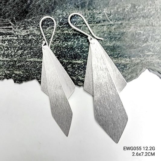Only a few left! Grab these 98% pure two-layer silver earrings.