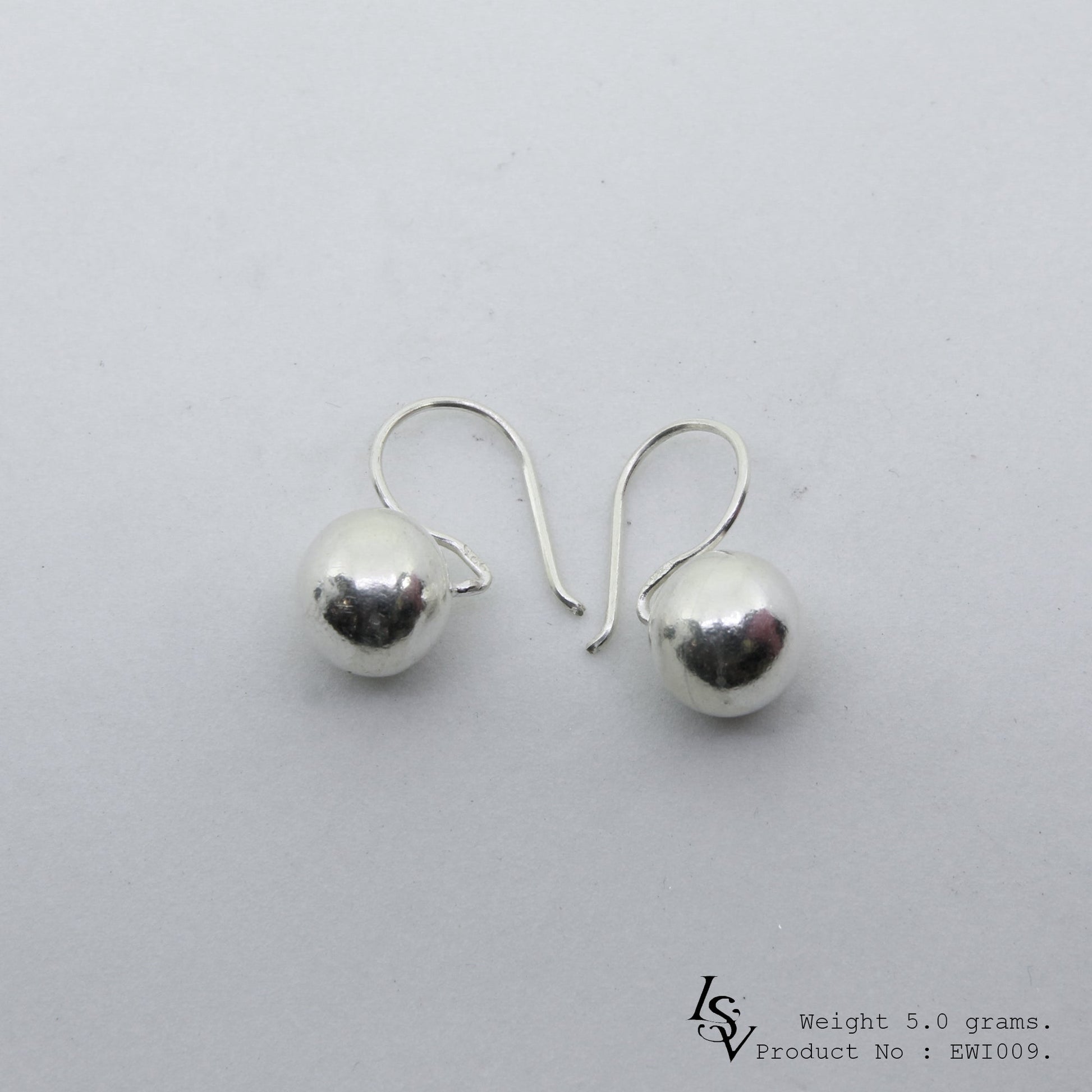 Limited edition handmade white ball silver earrings are here!