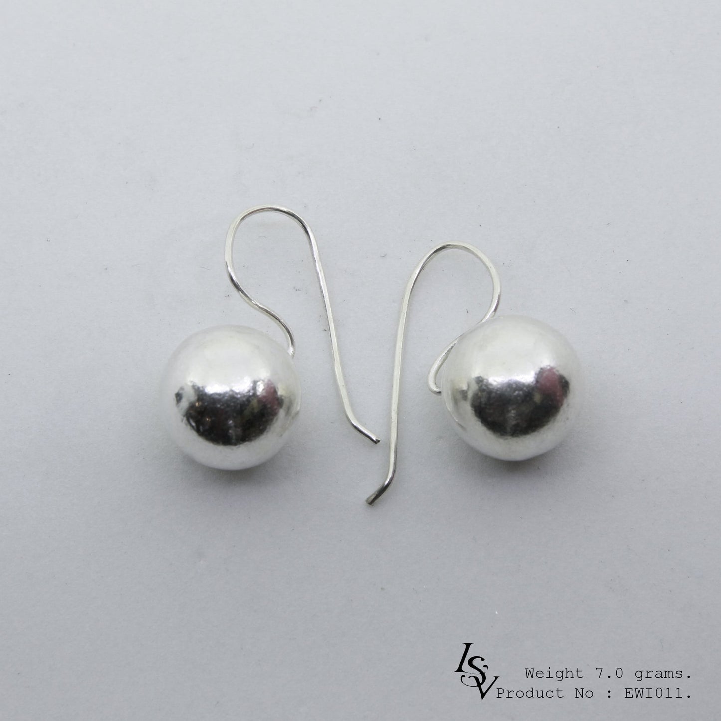 Your jewelry box needs these 98% pure ball silver earrings.