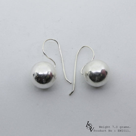 Your jewelry box needs these 98% pure ball silver earrings.