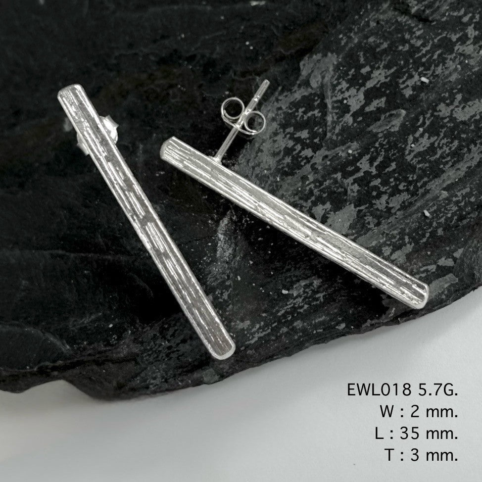 You won't find these anywhere else: Unique design silver earrings.