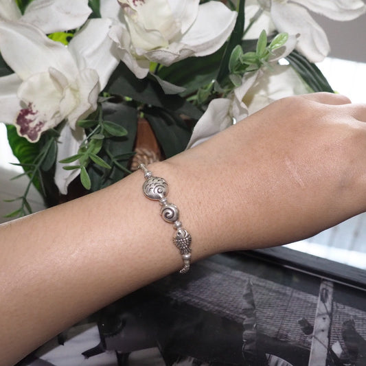 98% Pure Silver Bracelet - Handcrafted High-Purity Jewelry