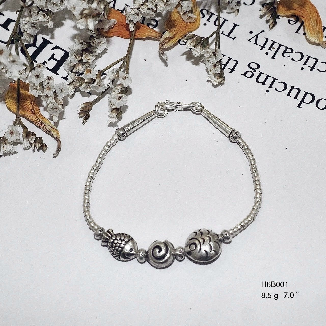98% Pure Silver Bracelet - Handcrafted High-Purity Jewelry