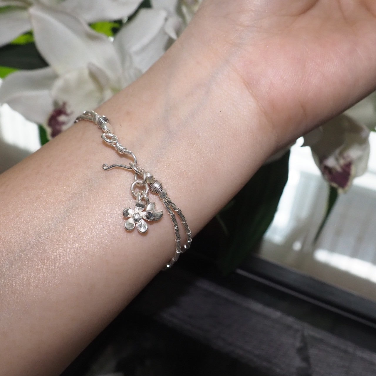 Solid 98% Fine Silver Bracelet, Handmade Artisan Quality