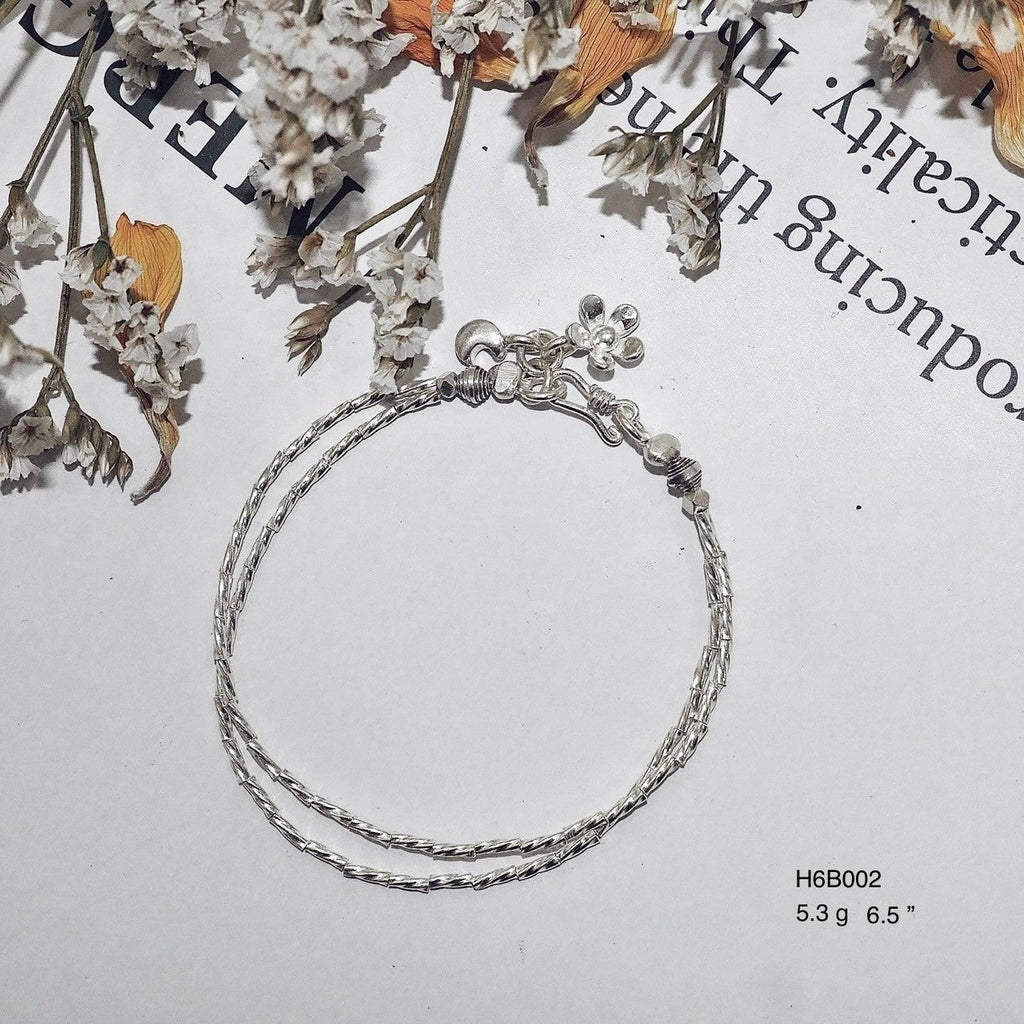 Solid 98% Fine Silver Bracelet, Handmade Artisan Quality