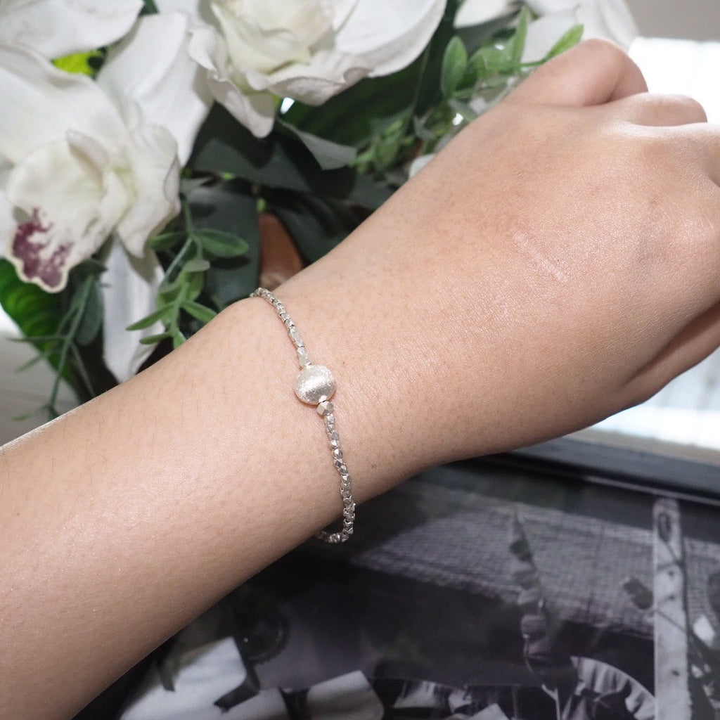 High-Purity 98% Silver Bracelet - Elegant Handmade Cuff