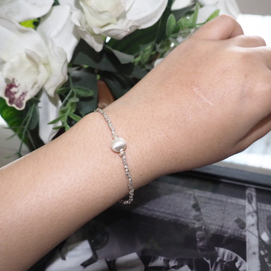 High-Purity 98% Silver Bracelet - Elegant Handmade Cuff