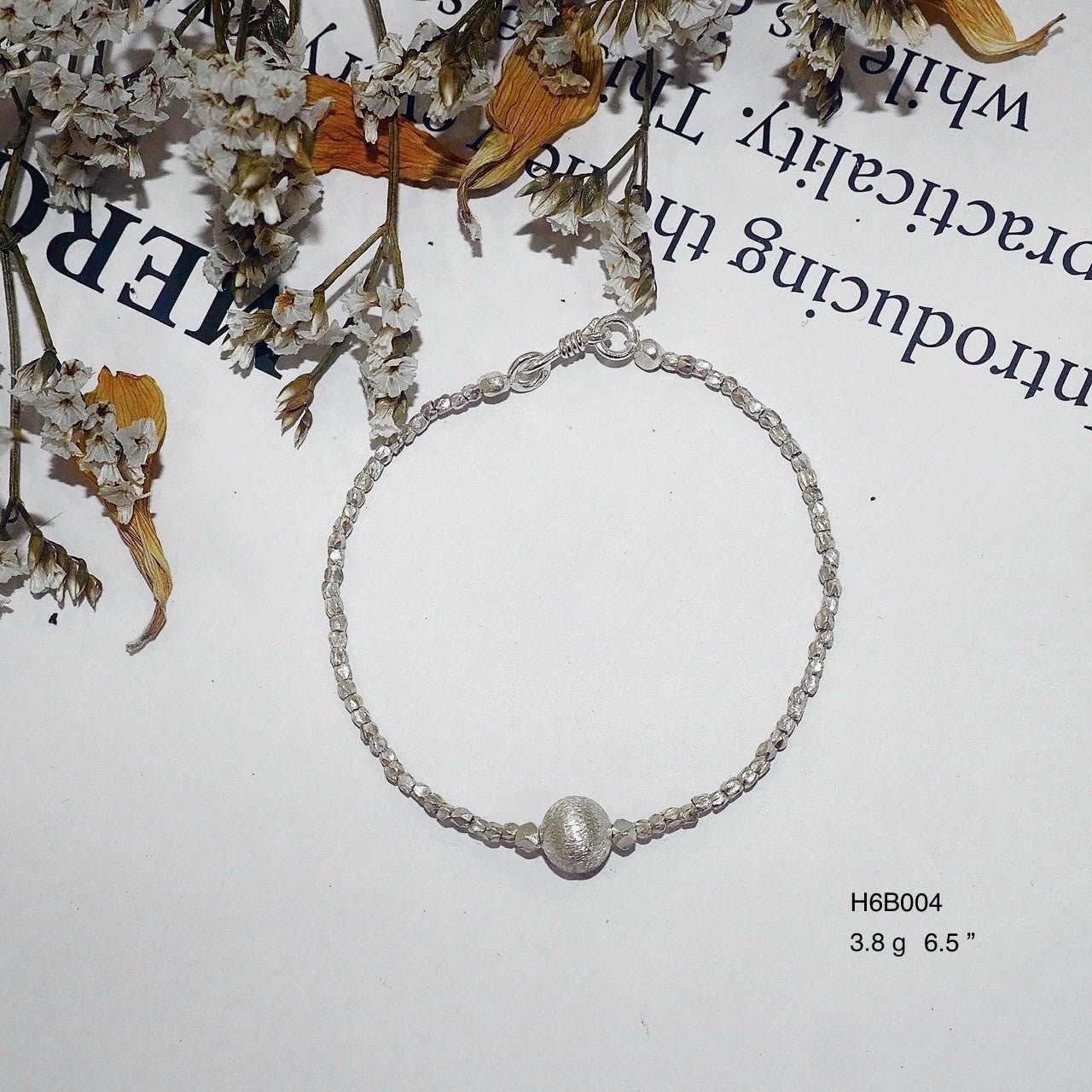 High-Purity 98% Silver Bracelet - Elegant Handmade Cuff