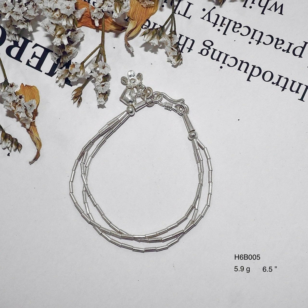 Premium 98% Pure Silver Bracelet - Hand-Textured Finish