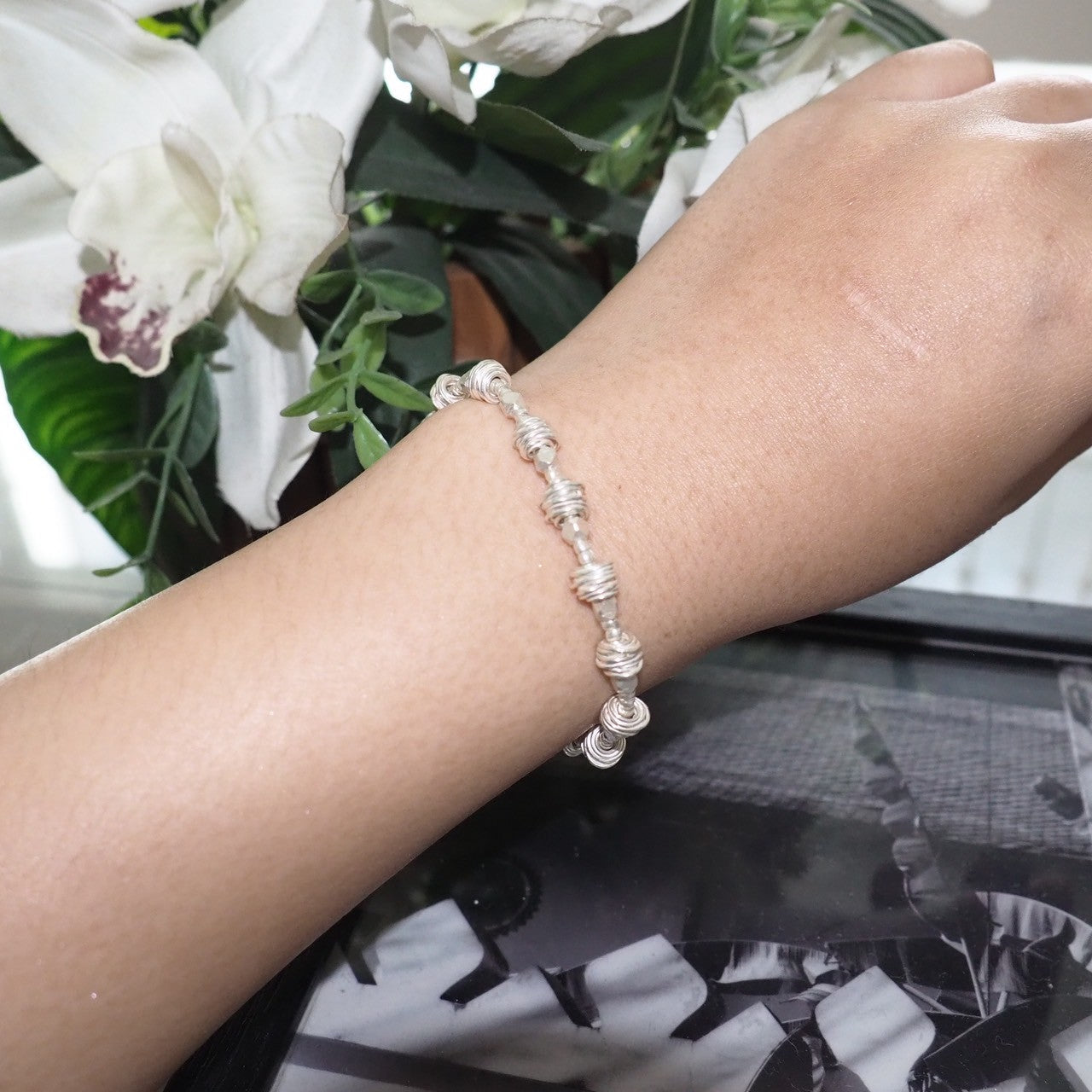 98% Pure Silver Bracelet - Hypoallergenic Handmade Jewelry