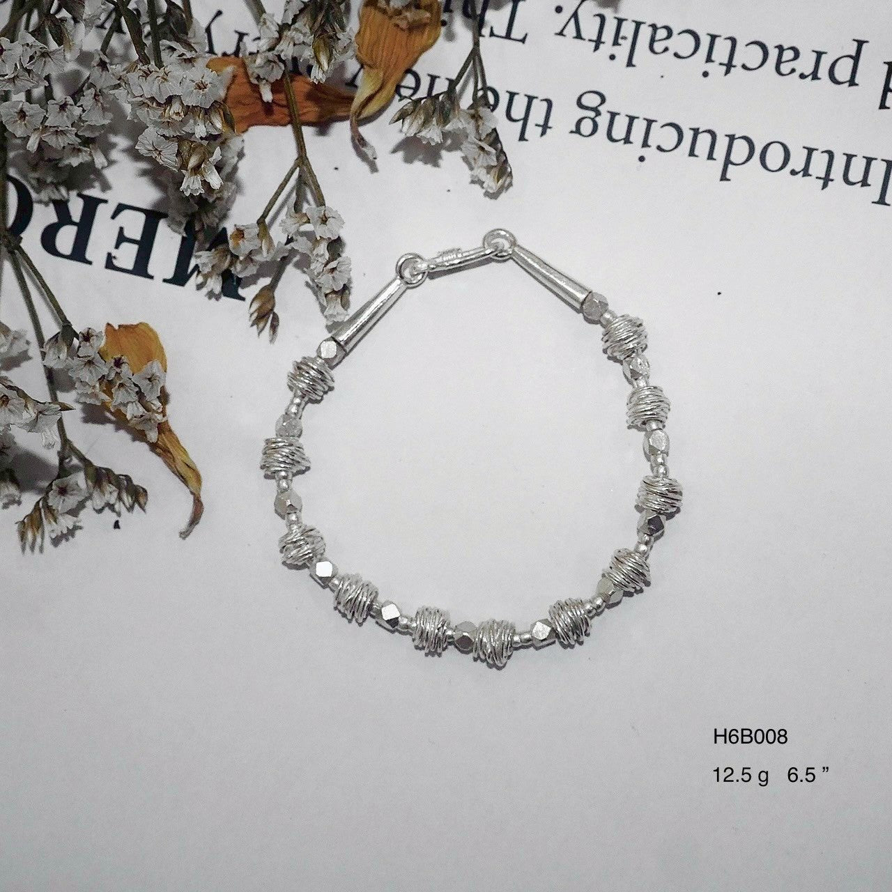 98% Pure Silver Bracelet - Hypoallergenic Handmade Jewelry