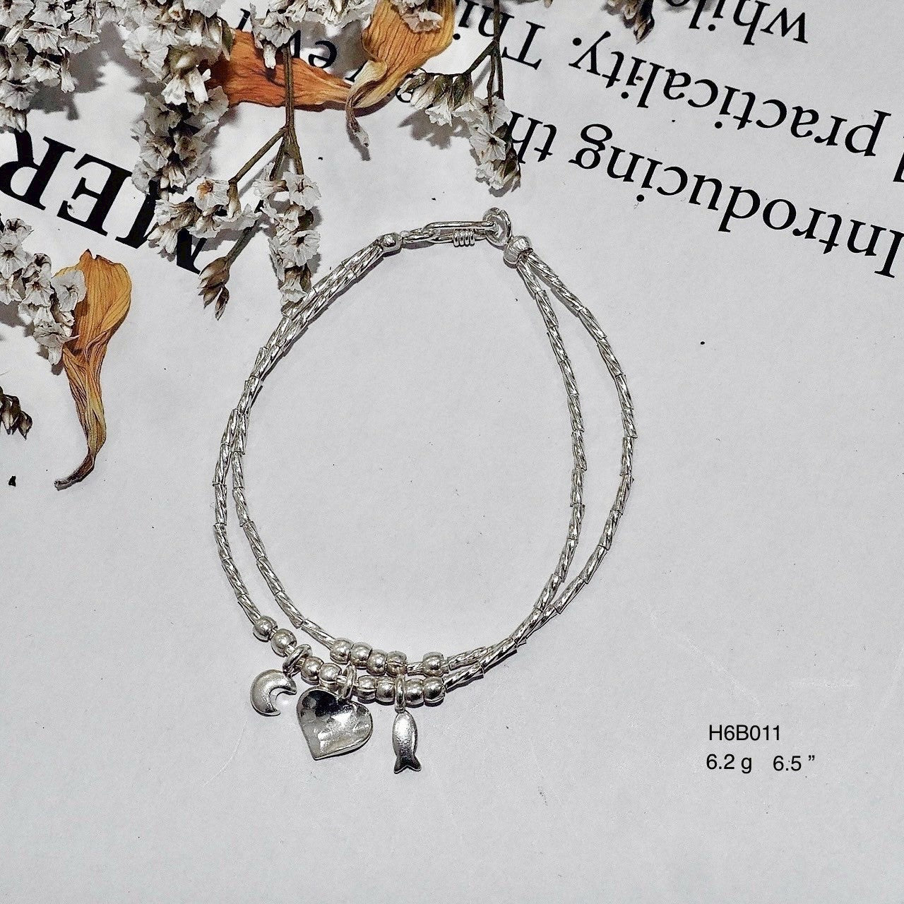 Artisan-Made Silver Bracelet - Genuine 98% High Purity