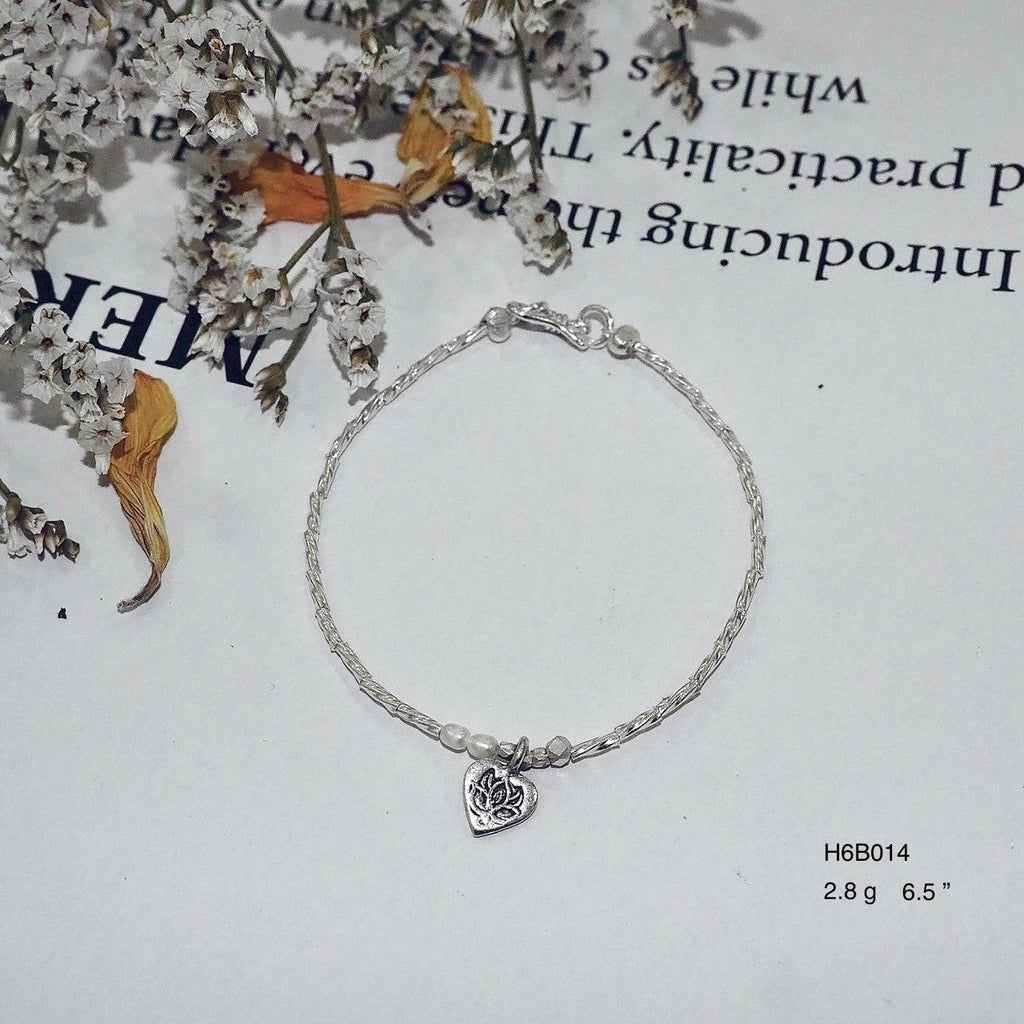 98% Pure Silver Bracelet | Minimalist Hand-Forged Design