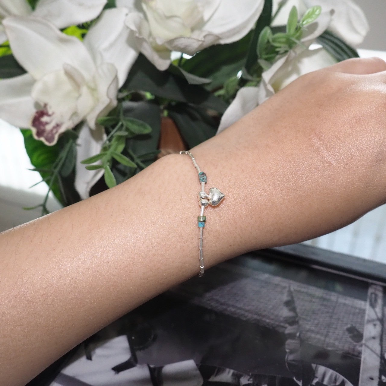Traditional Handmade Silver Bracelet - Solid 98% Pure Silver